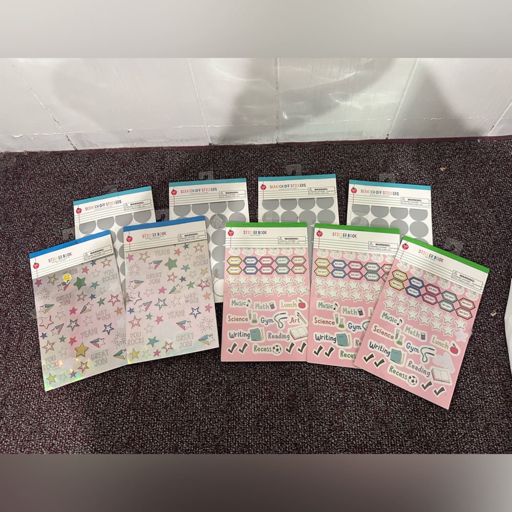 Colorful Star and Label Stickers Set